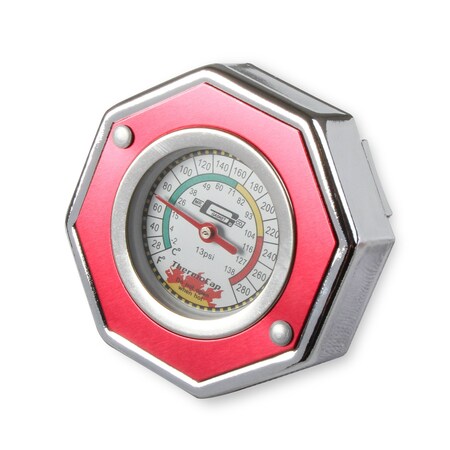 Mr Gasket 13 PSI Max Pressure Octagon Red Anodized Aluminum 2470R